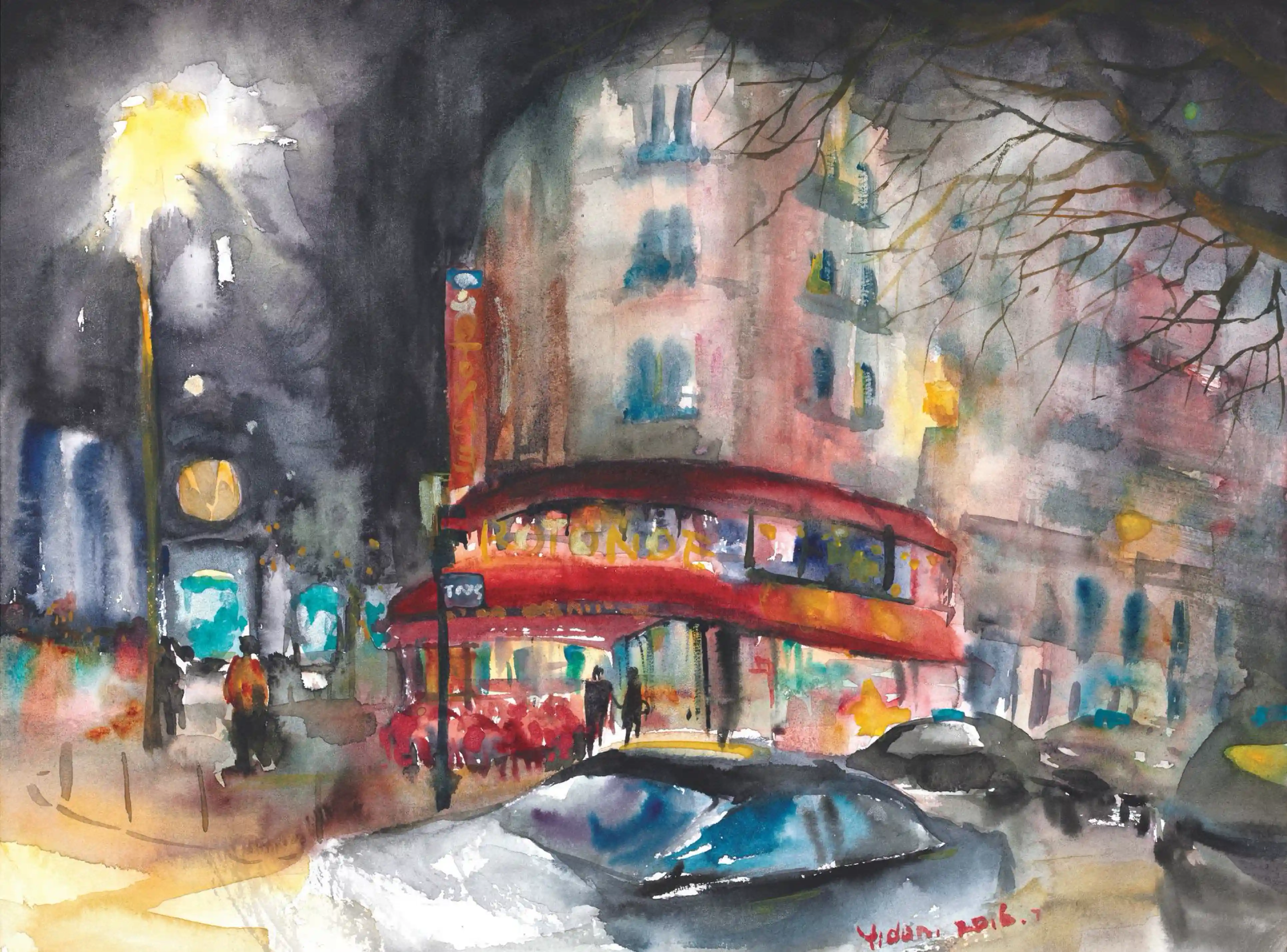 La  Rot  on de餐厅华灯初上