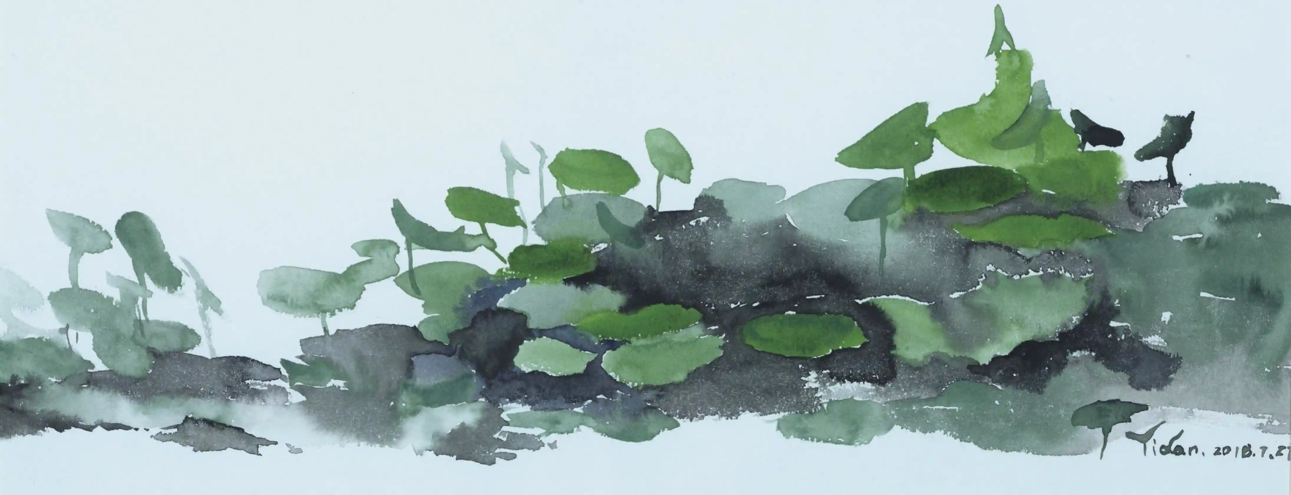 那夜晚倒影烤婷